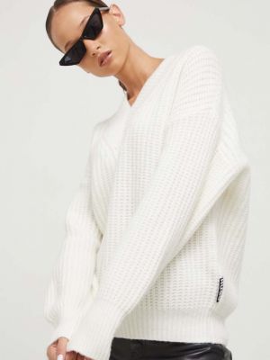 Sweter wełniany Hugo biały