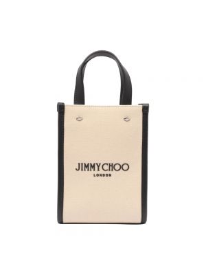 Shopperka Jimmy Choo beżowa