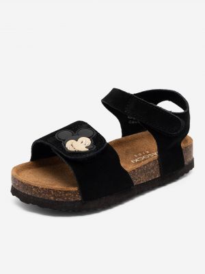 Kožené sandály Mickey&friends černé