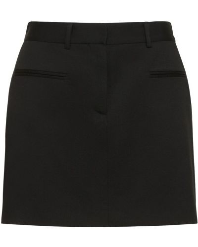 Vlněné mini sukně s tropickým vzorem Altuzarra černé