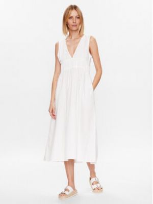 Voľné priliehavé šaty Seafolly biela