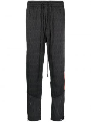 Pantaloni sport din piele de căprioară din bumbac cu imagine Adidas