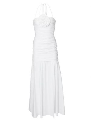 Платье миди с низкой талией Carolina Herrera белое
