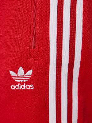 Pantaloni din bumbac Adidas Originals roșu