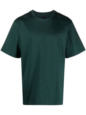 Kokvilnas t-krekls ar izšuvumiem Juun.j zaļš