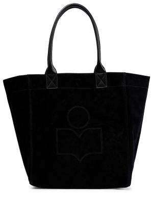 Τσάντα shopper σουέτ Isabel Marant μαύρο