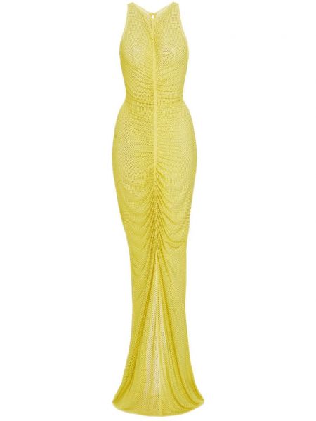 Коктейлна рокля Retrofete жълто