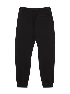 Spodnie sportowe w paski Burberry czarne