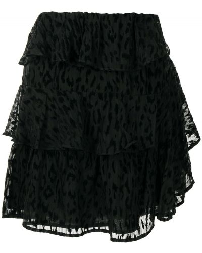 Falda con estampado leopardo Iro negro