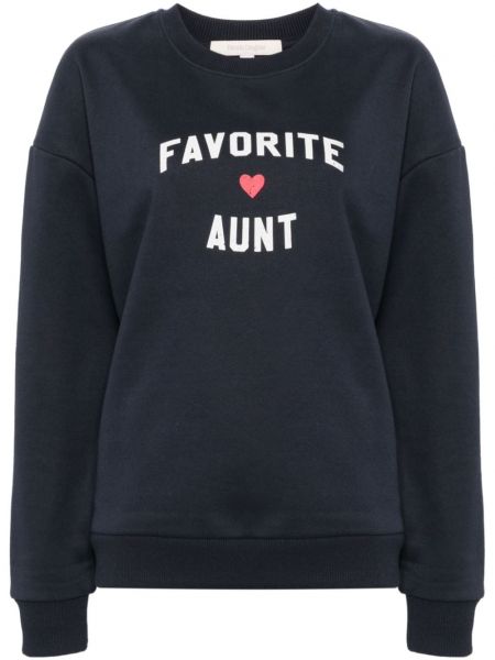 Hjerte mønster sweatshirt Favorite Daughter blå