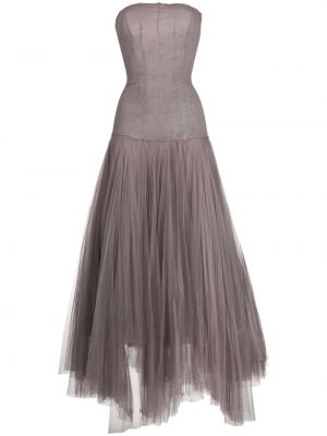 Šilkinis vakarinė suknelė Marc Le Bihan violetinė