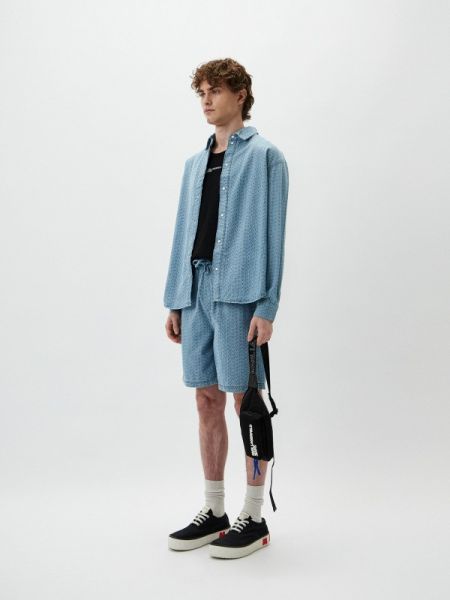 Джинсовые шорты Karl Lagerfeld голубые