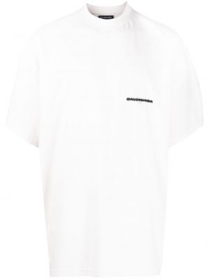 Oversized tričko Balenciaga biela