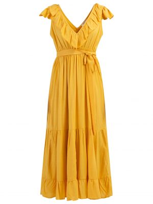 Dlouhé šaty Izia žltá