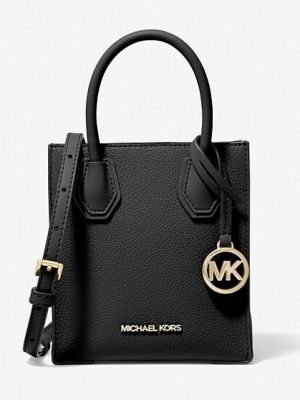 Кожаная сумка через плечо Michael Michael Kors черная