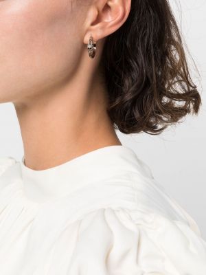 Boucles d'oreilles à imprimé en cristal Alexander Mcqueen
