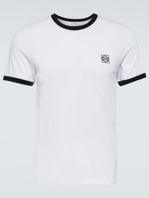 Jersey t-shirt aus baumwoll Loewe weiß