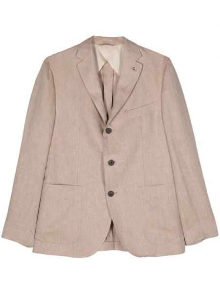 Blazer à imprimé à motif chevrons Peserico beige