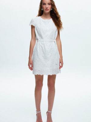 Платье-рубашка Adl белое