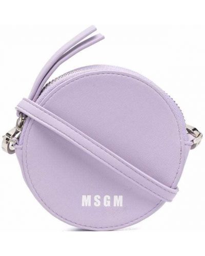 Trykt shoppingbag Msgm lilla