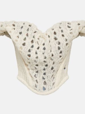 Vilnonis megztinis Vivienne Westwood balta