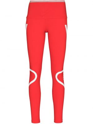 Leggings con motivo a stelle Adidas By Stella Mccartney rosso