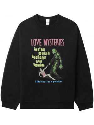 Sweatshirt aus baumwoll mit print Re/done schwarz