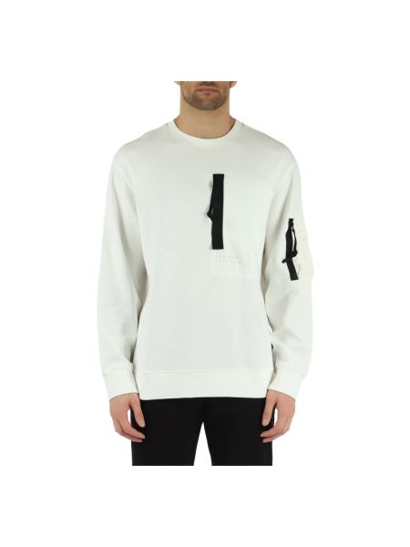 Sweter z kapturem Armani Exchange biały