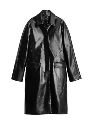 Пальто Morin из искусственной кожи Rag & Bone черный