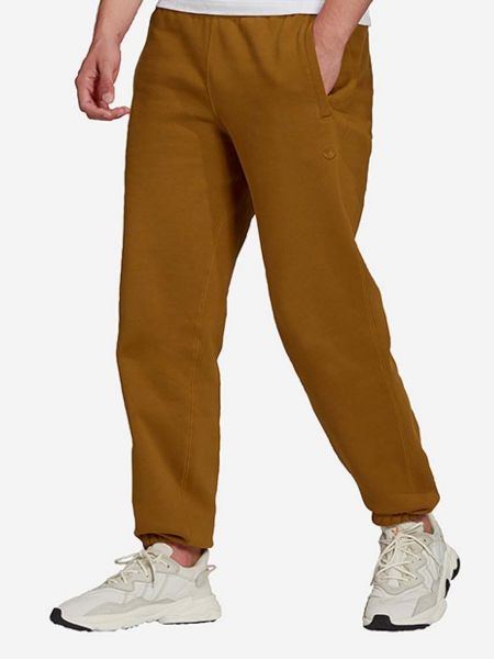 Spodnie sportowe Adidas Originals brązowe