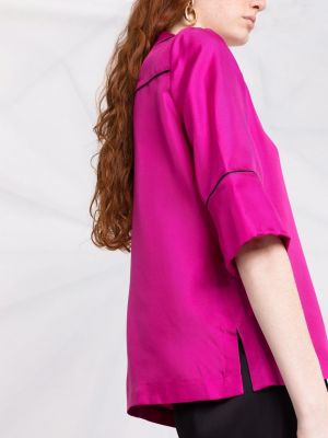Satynowa koszula Blanca Vita różowa