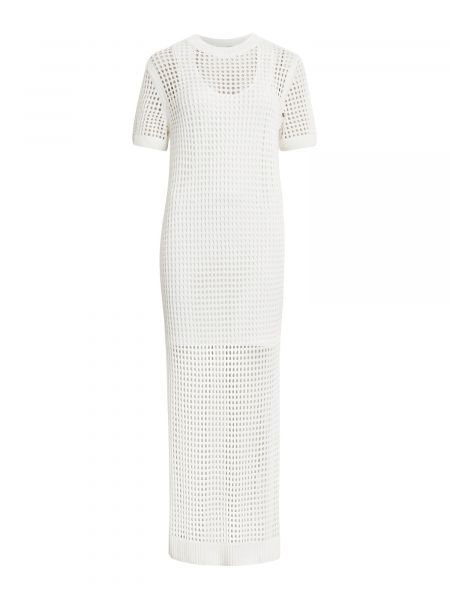 Pletena pletena haljina Allsaints bijela