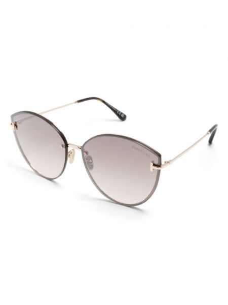 Okulary przeciwsłoneczne oversize Tom Ford Eyewear złote