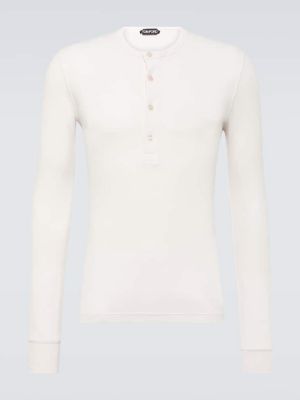 Košulja od jersey Tom Ford bijela