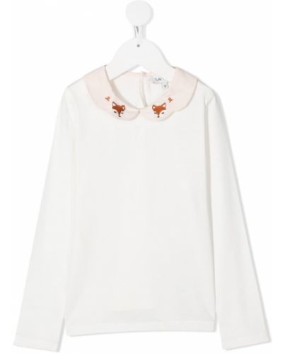 Brodert lang topp for jenter Lanvin Enfant