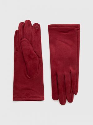 Ръкавици Answear Lab винено червено