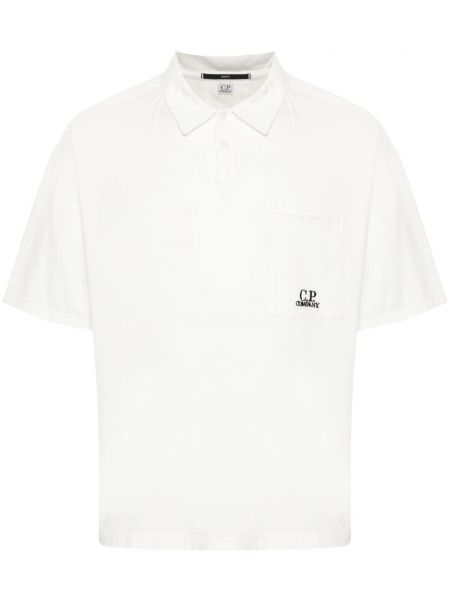 Polo majica s vezom C.p. Company bijela