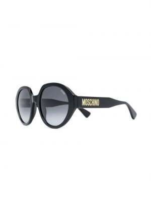 Spalvų gradiento rašto akiniai nuo saulės Moschino Eyewear juoda