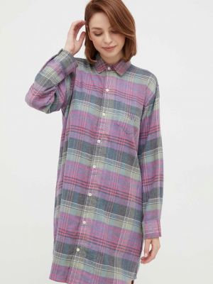 Spalna srajca Lauren Ralph Lauren vijolična