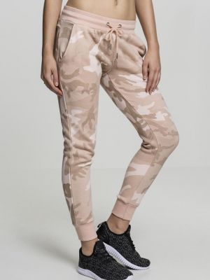 Sportovní kalhoty Urban Classics růžové