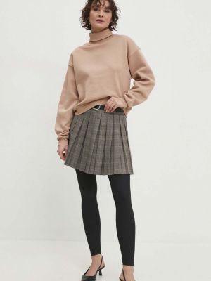 Mini suknja Answear Lab siva
