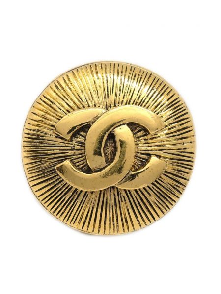 Brošňa Chanel Pre-owned zlatá