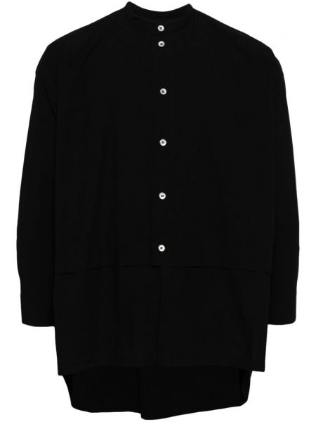 Βαμβακερό μακρύ πουκάμισο με ψηλή μέση Toogood μαύρο