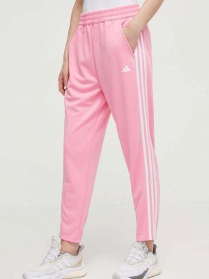 Спортивні штани з аплікацією Adidas Performance рожеві