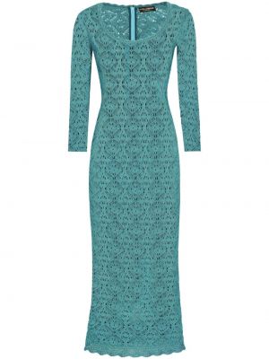 Midi haljina Dolce & Gabbana zelena