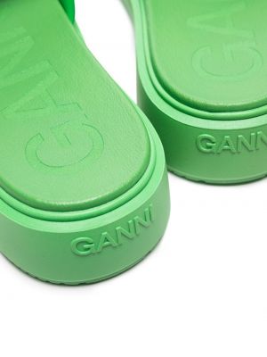 Sandale Ganni grün