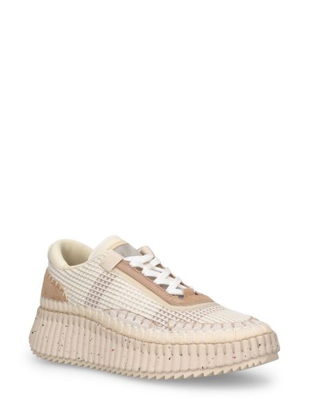 Örgü sneaker Chloé beyaz