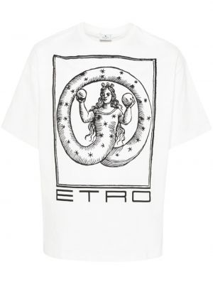 Памучна тениска с принт Etro
