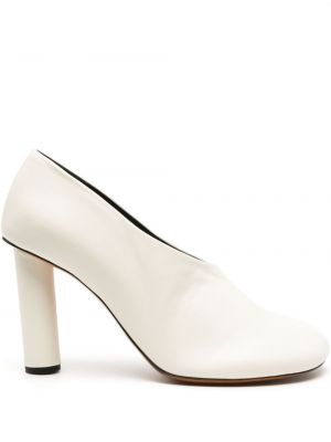 Slip-on кожени полуотворени обувки Proenza Schouler бяло