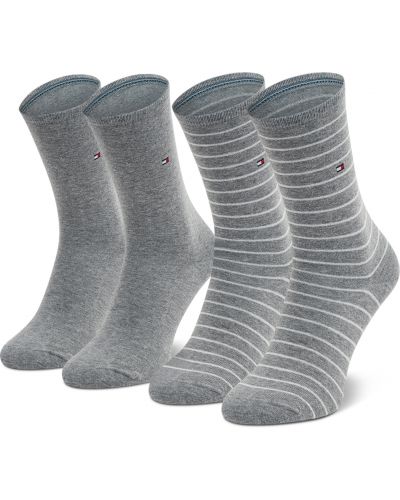 Ponožky so slieňovým vzorom Tommy Hilfiger sivá